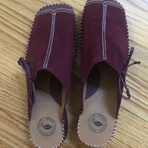 Maroon suede Nurture loafers
